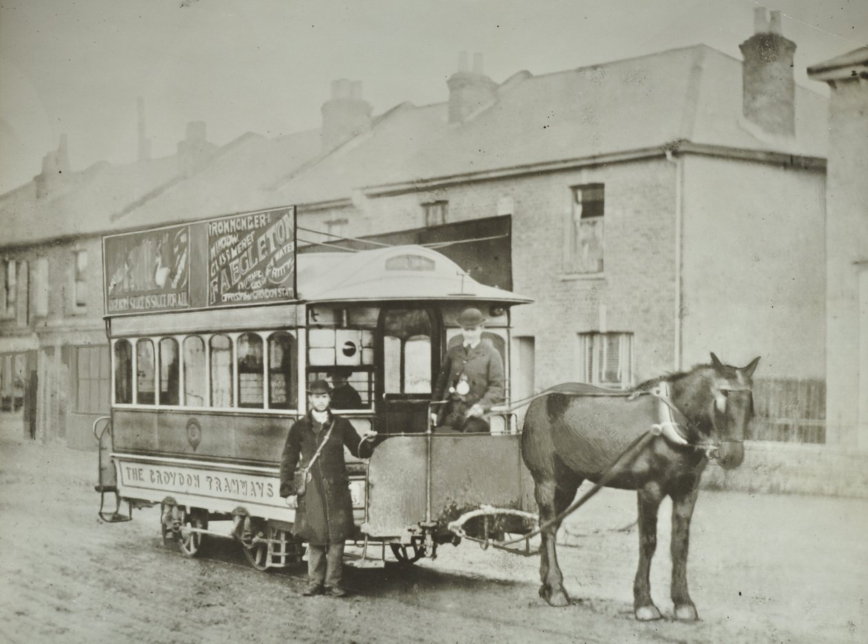 Red Deer terminalinde Croydon Tramways Company