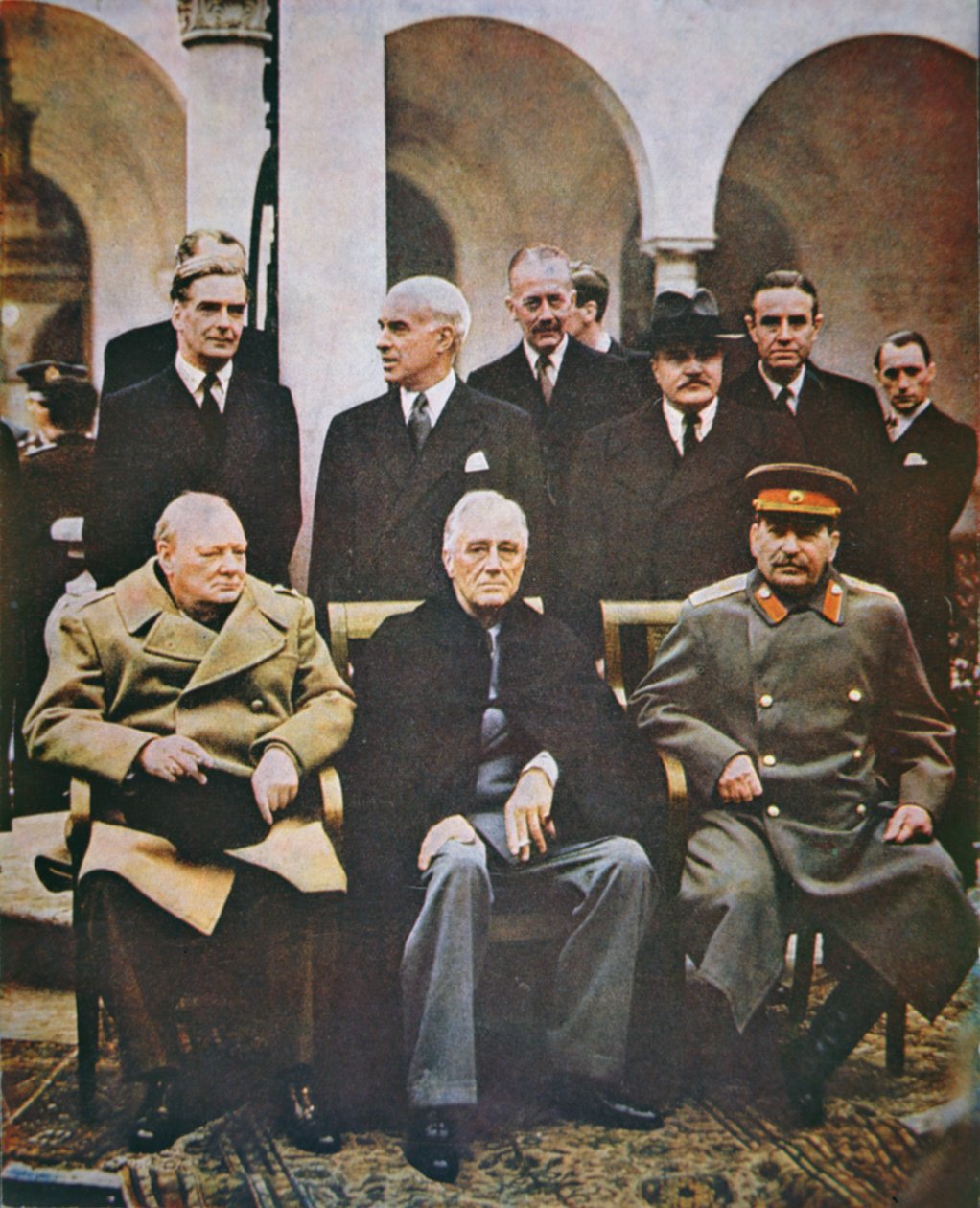 Yalta Konferansı, Şubat 1945 (fotoğraf) by English Photographer
