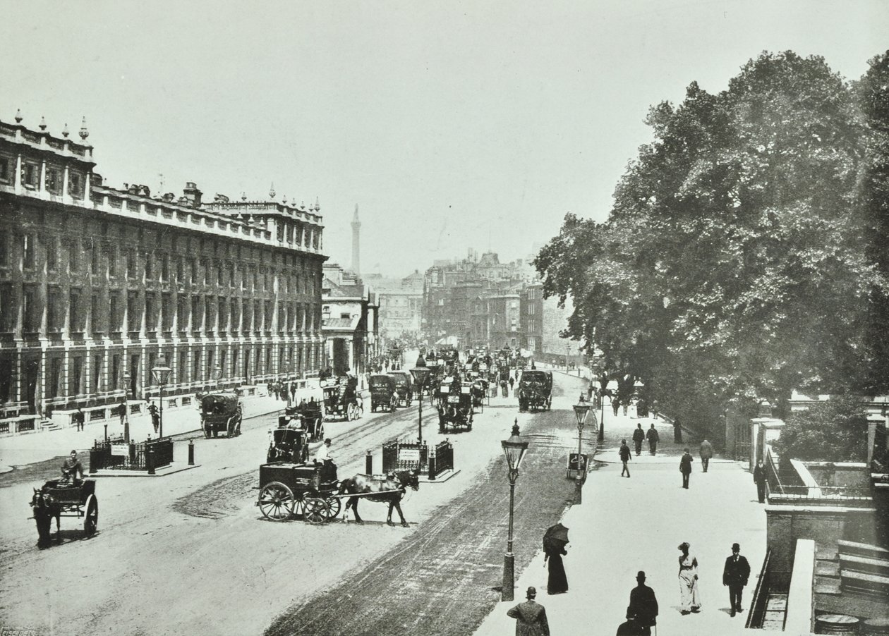 Whitehall, Westminster LB: kuzeye bakış, 1890 by English Photographer