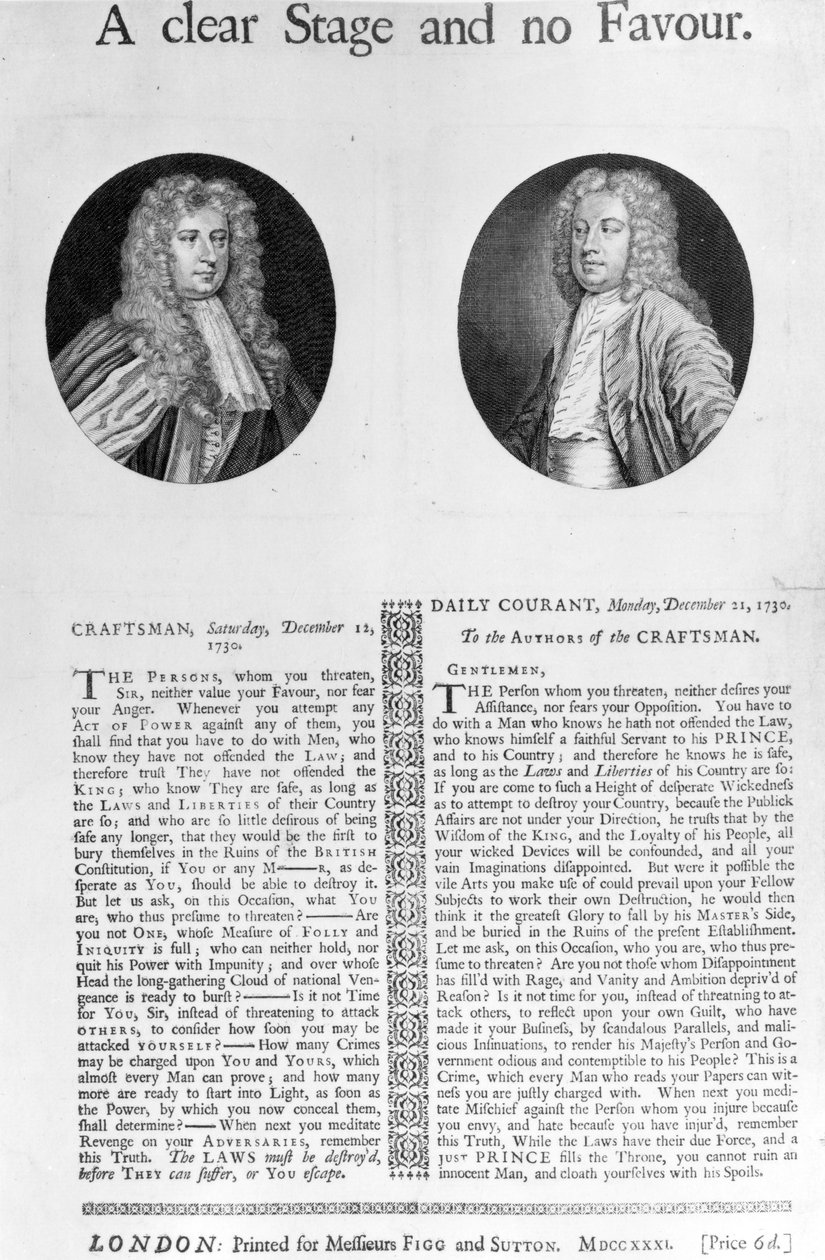 Berrak Bir Sahne ve İyilik Yok, 1730 (gravür) by English School