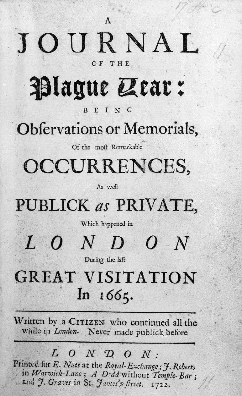 Veba Yılı Dergisi, 1665 by English School
