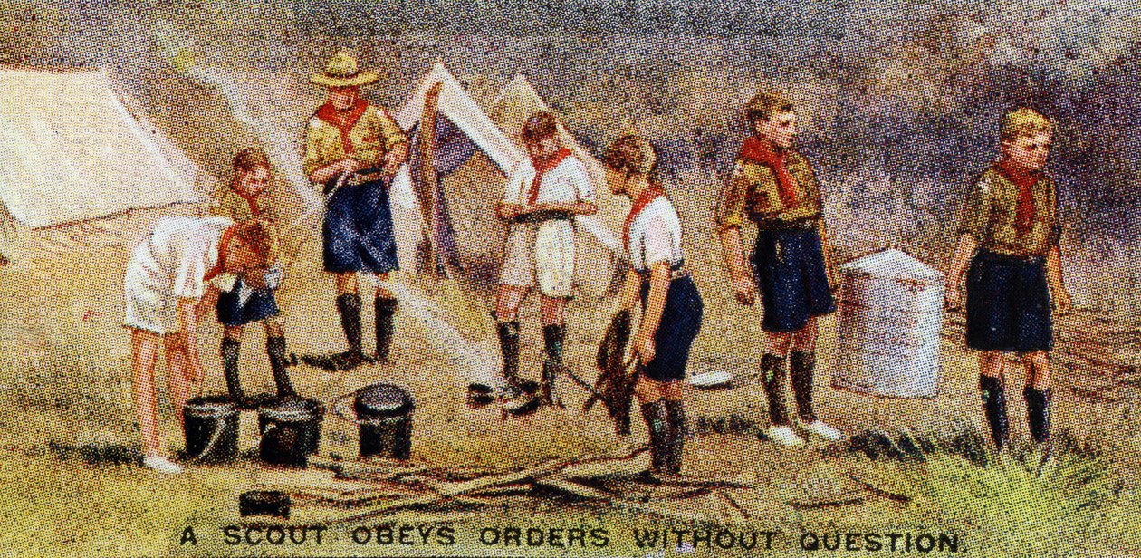 Bir İzci Emirleri Sorgulamadan Uyar, 1929 by English School