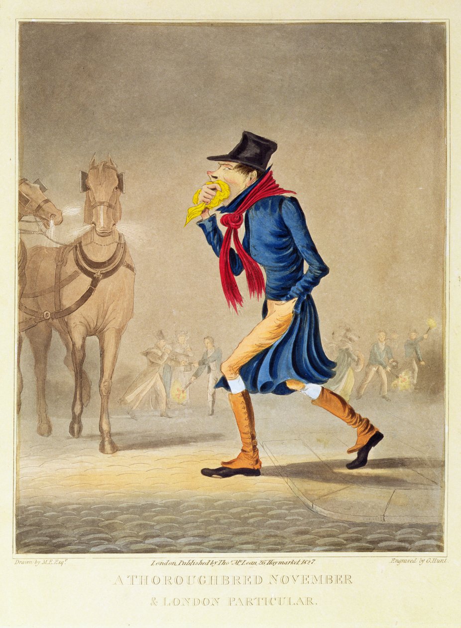 Bir Throroughbred Kasım ve Londra Özel, pub. T. McLean tarafından, 1827 by English School