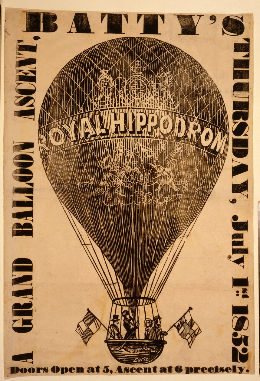 Büyük bir balon tırmanışı, Battys, 1 Temmuz 1852 Perşembe by English School