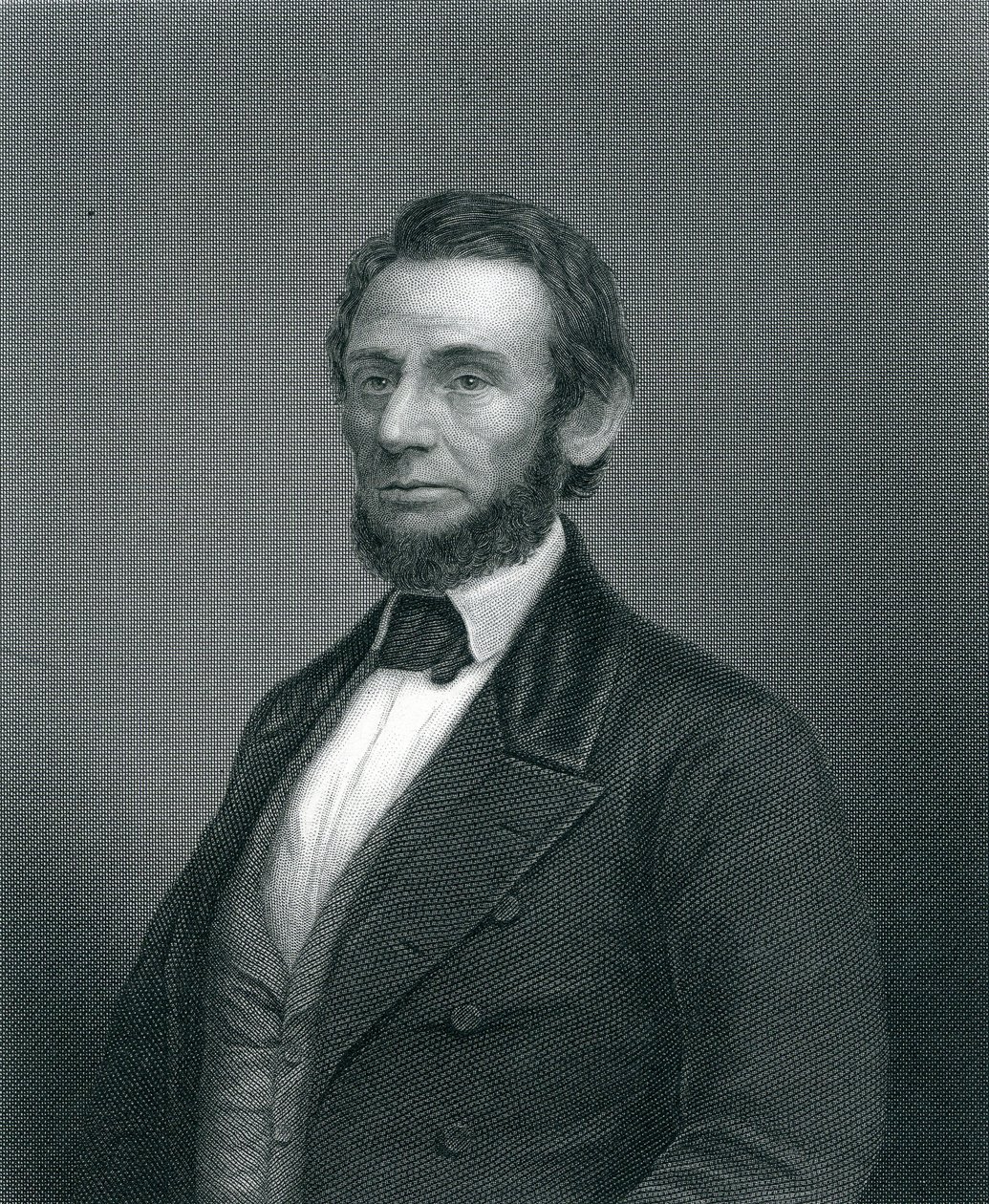 Abraham Lincoln, H. C. Balding tarafından oyulmuş, 19. yüzyıl by English School