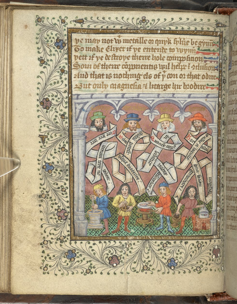 Ekle 10302 fol.32v Simyagerler Geber (MS 800 veya 900), Villanova
