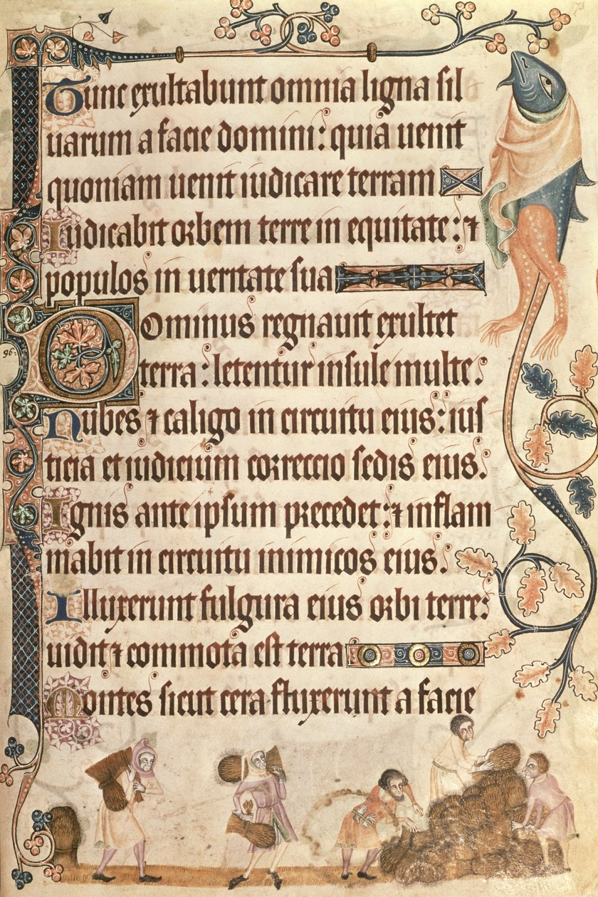 Sir Geoffrey Luttrell (1276-1345) (parşömen) için 1340