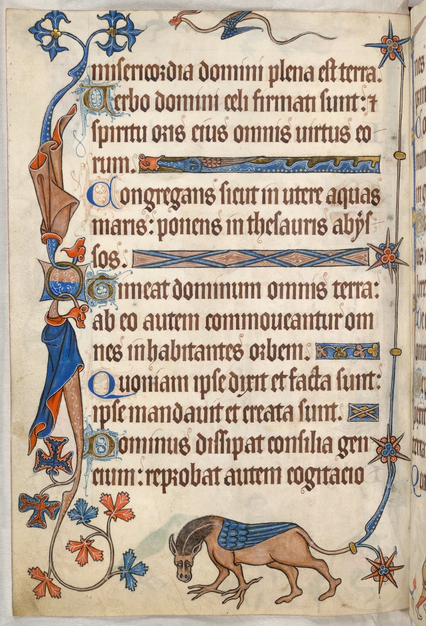 Ekle. 42130, f.61v, Mezmur 32, kanatlı at, 