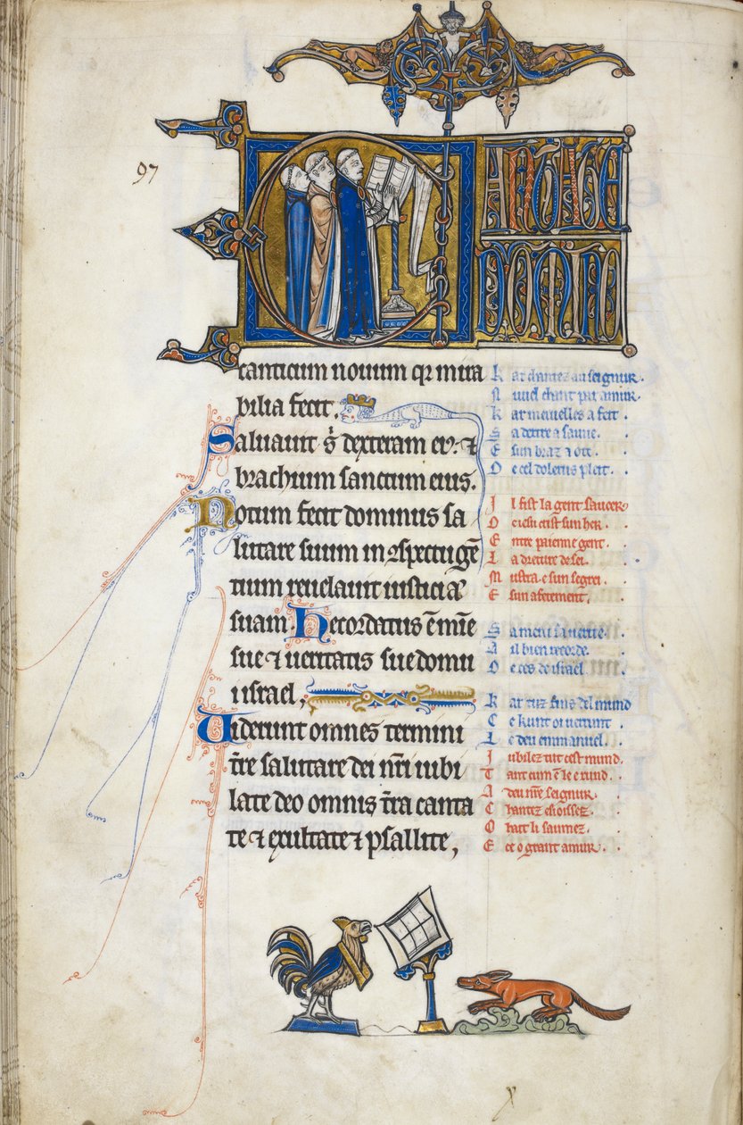 Ekle. 5000, f.146v Mezmur 97; Başta 