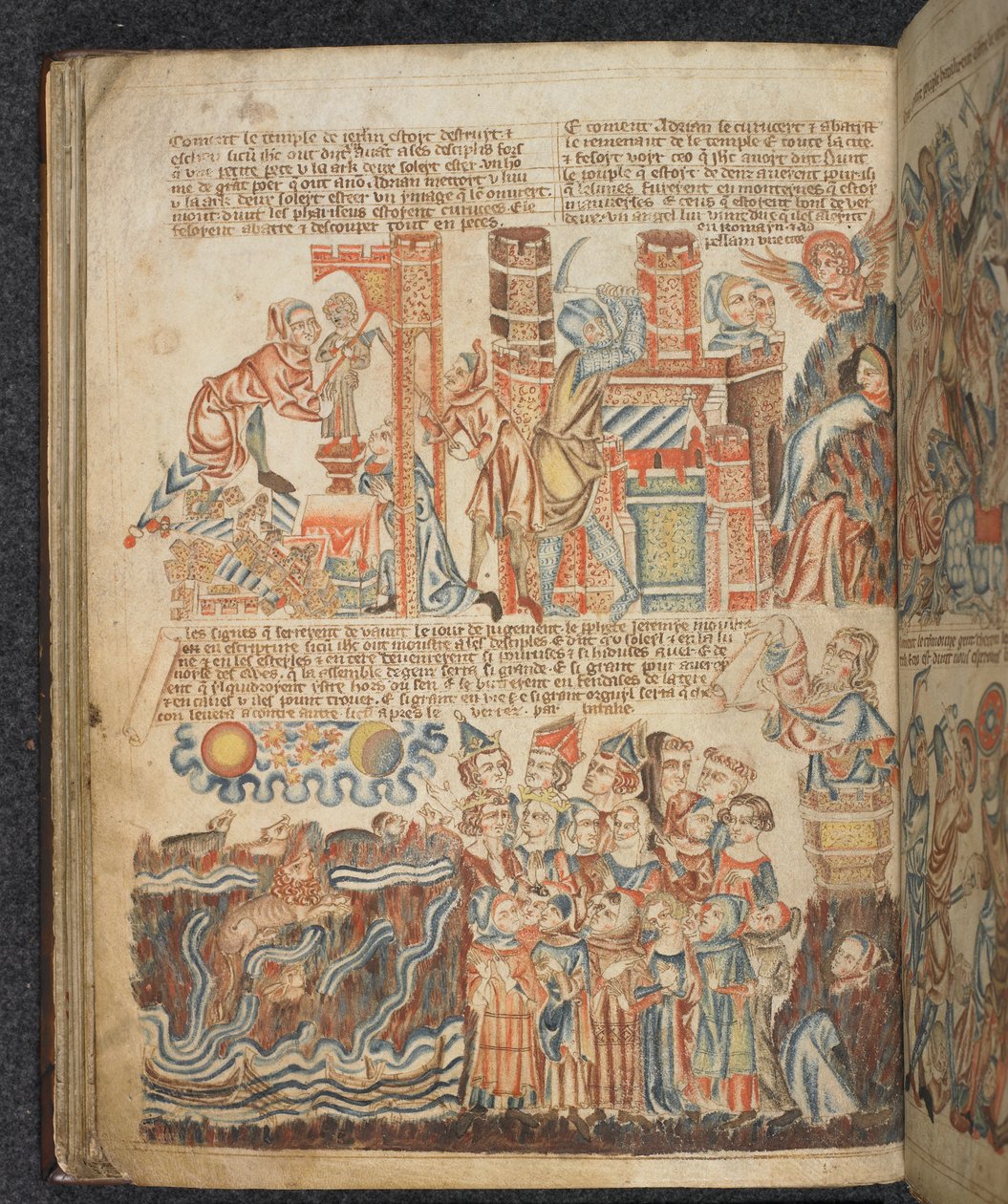Eklemek. MS 47682, 'Holkham İncil Resimli Kitap'tan f.39v, c.1327-35 (parşömen) by English School