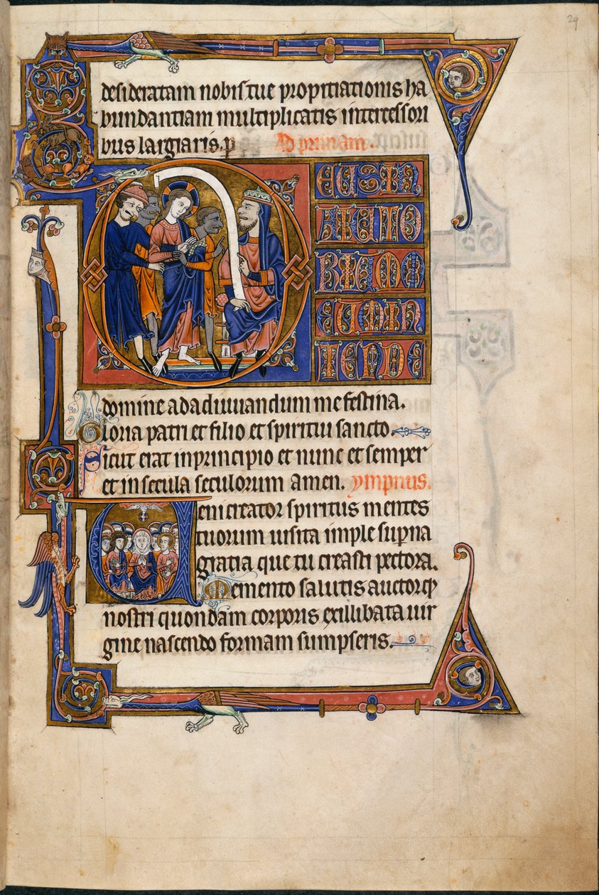 Salvin Saatlerinde MS 48985 f.29r, Caiaphas