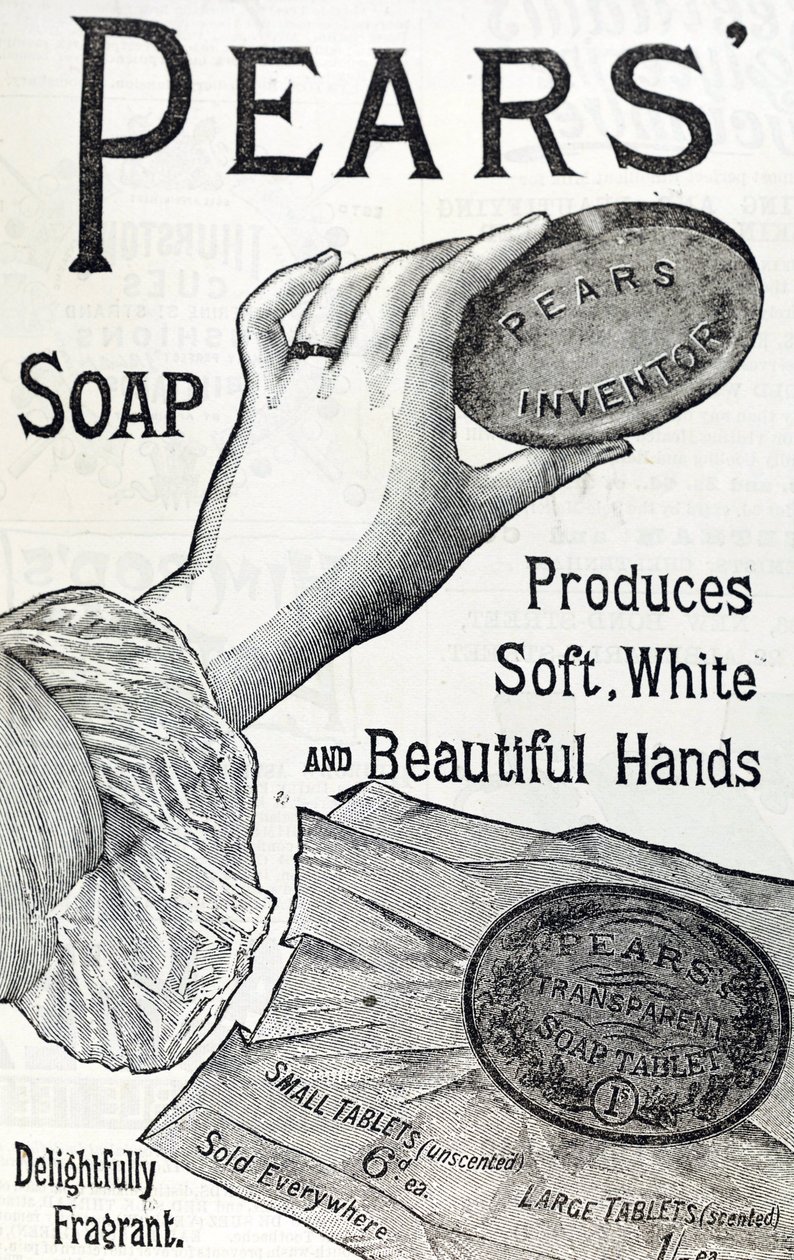 Armut Sabunu reklamı. 1887. Gravür by English School