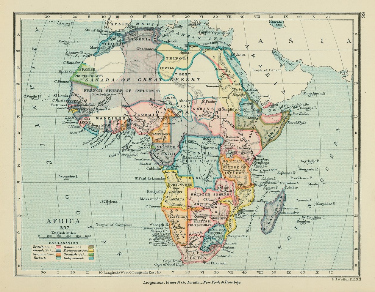 Afrika (renkli lito) by English School