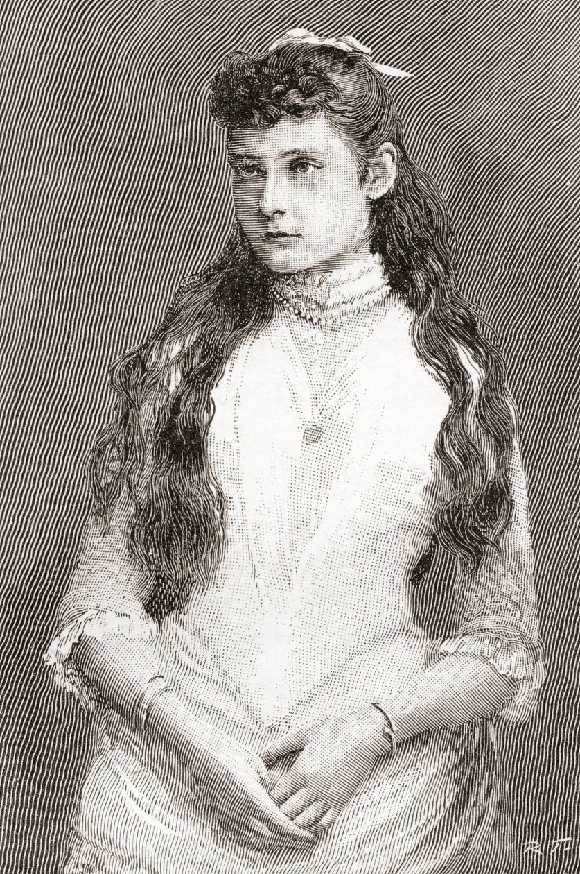 Hessen'li Alix ve daha sonra Ren tarafından Alexandra Feodorovna by English School