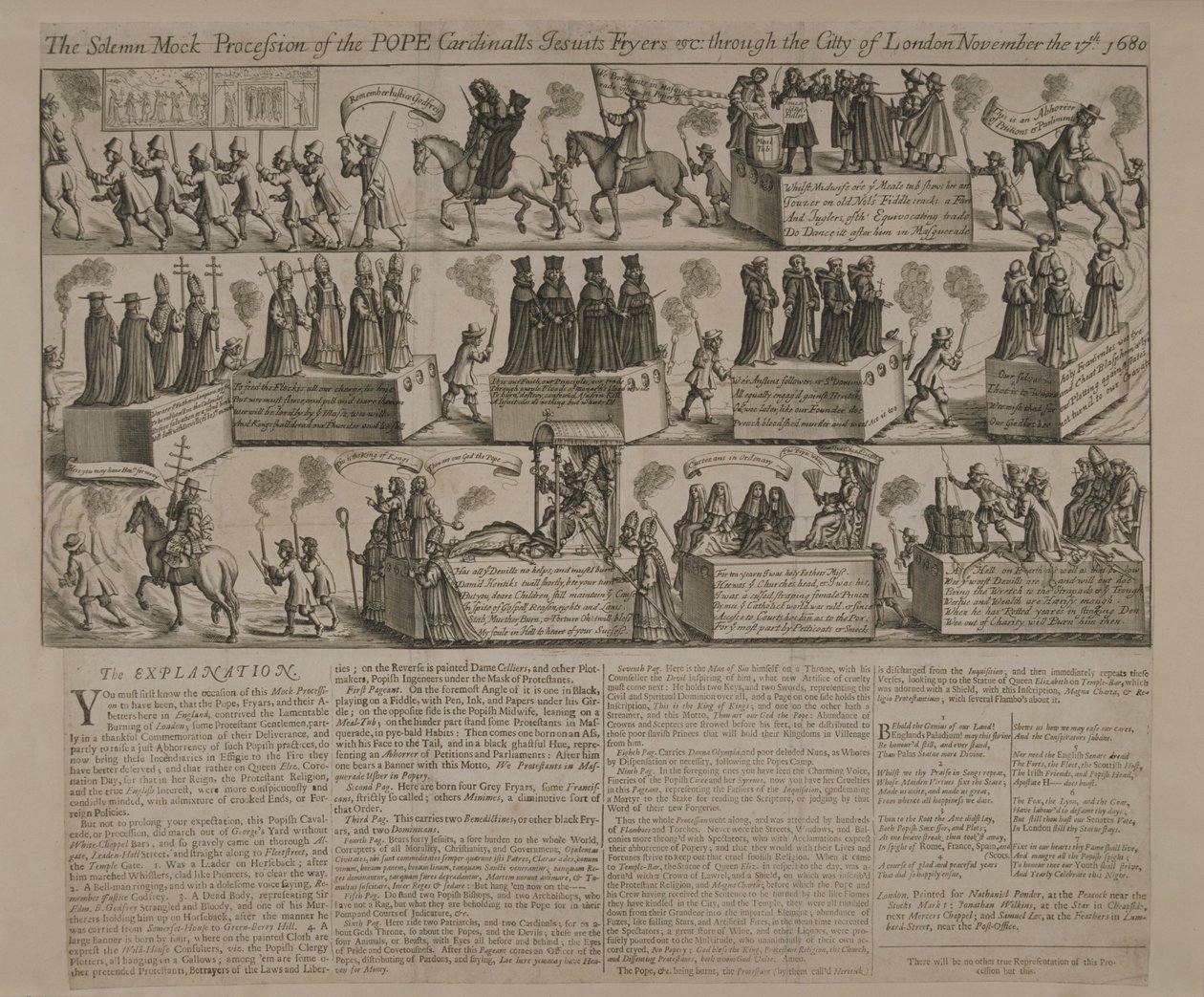 Bir Katolik Karşıtı Alayı, 1680 by English School