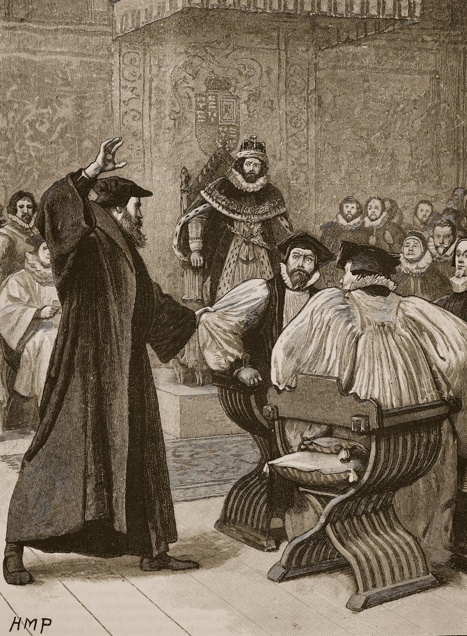 Andrew Melville, İskoç Danışma Meclisi önünde, Cassells Illustrated History of England