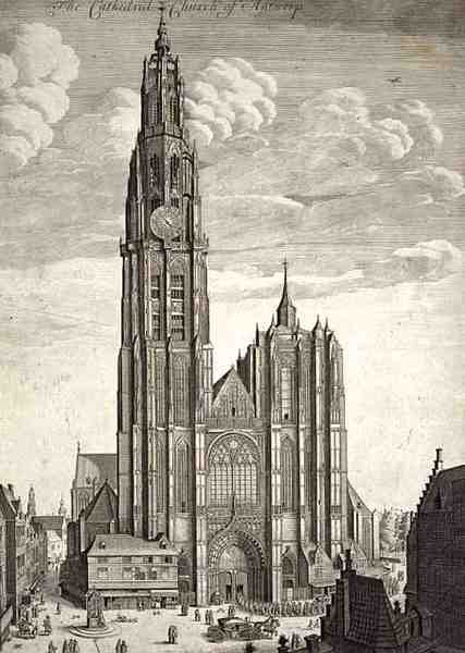 Anvers Katedrali (gravür) by English School