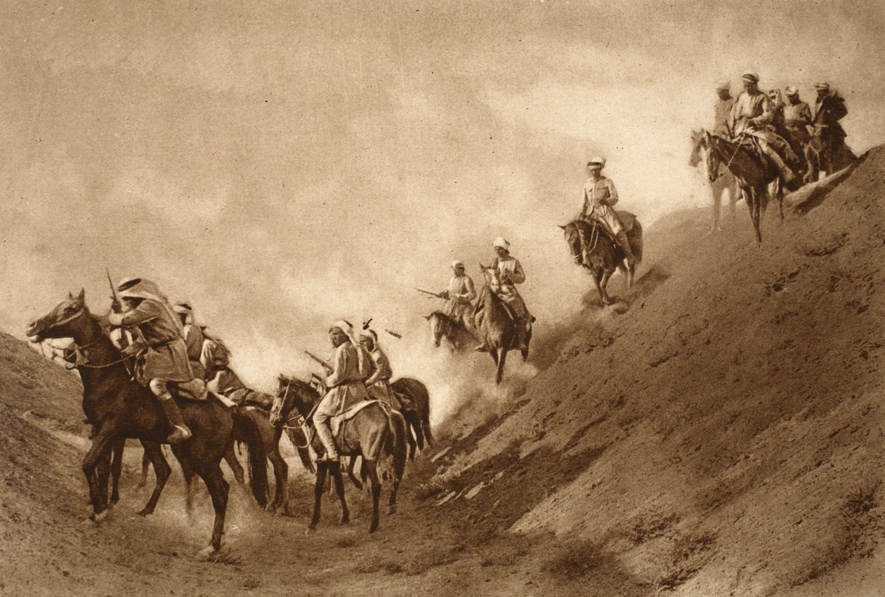 Arap Atlı Polisi, İngilizlerin eski bir kanalın kurumuş yatağını geçmesine yardım etti, 1914-19 by English School