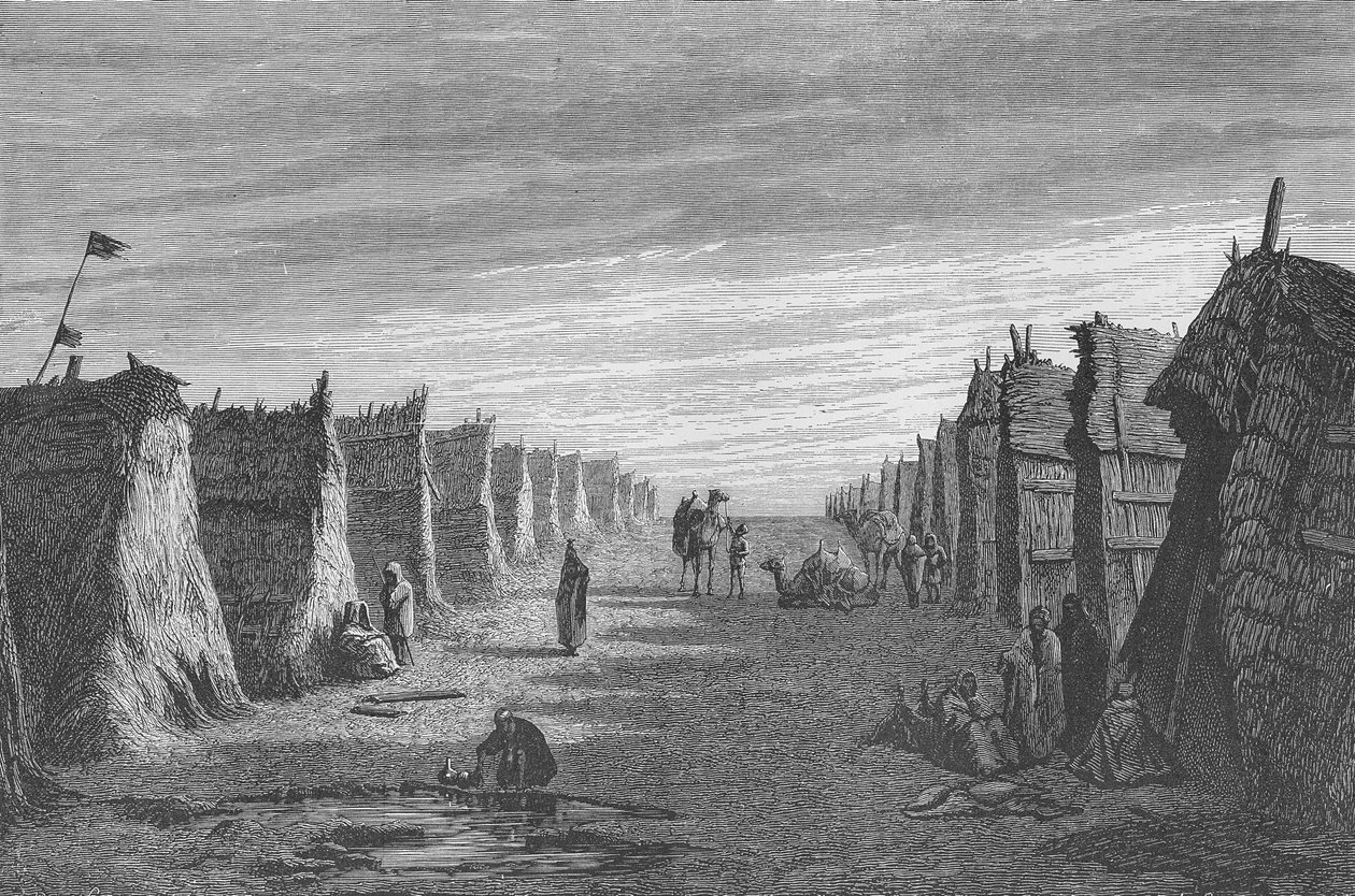 Port Said yakınlarındaki Arap köyü by English School
