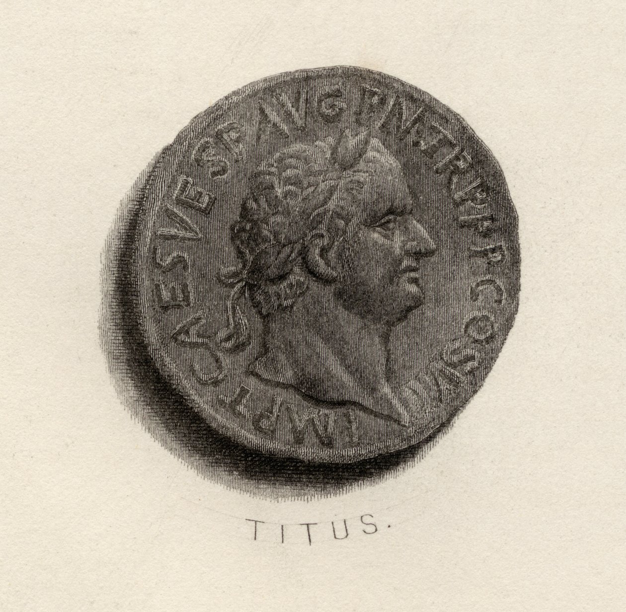 Aureus madeni para, Titus Flavius Vespasianus döneminden by English School