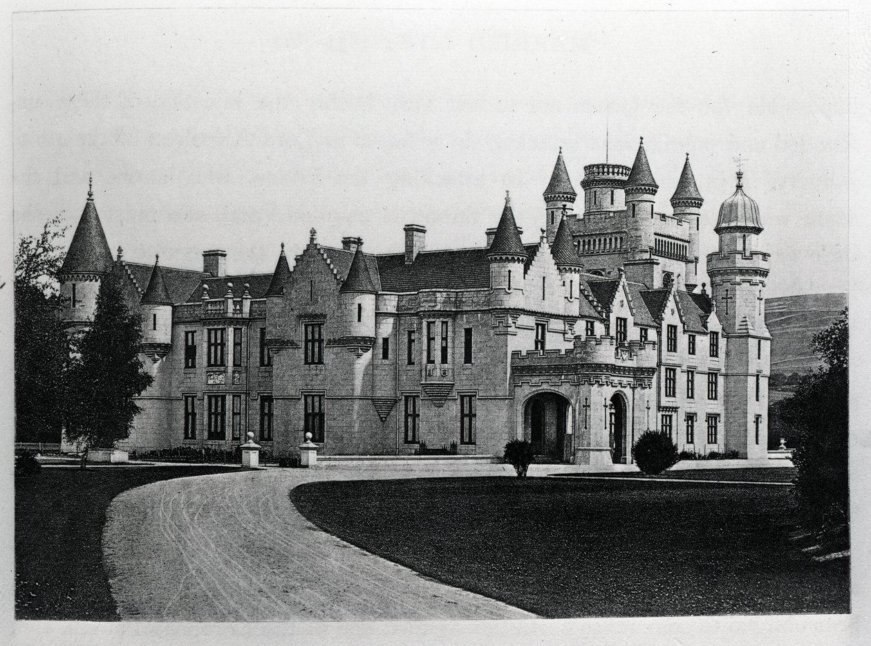 Balmoral Kalesi (lito) by English School