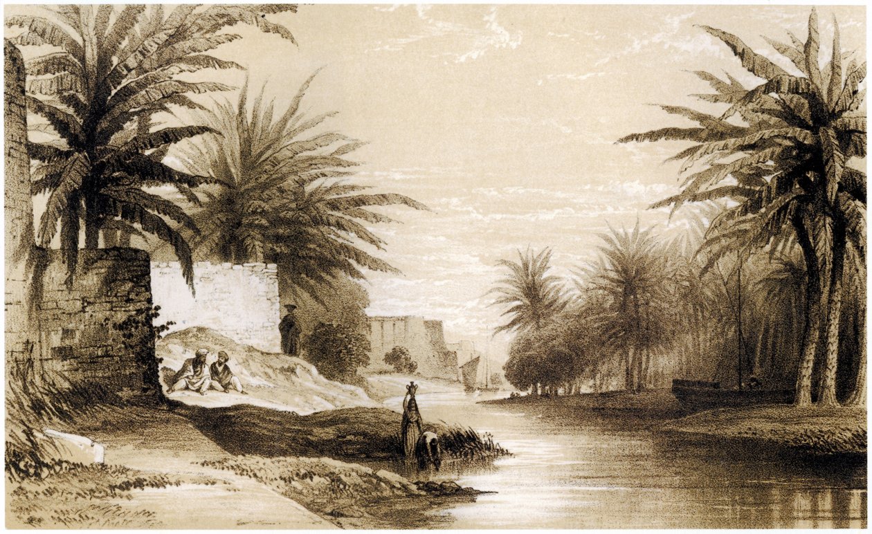Basra, c.1834-37 (çizim) by English School