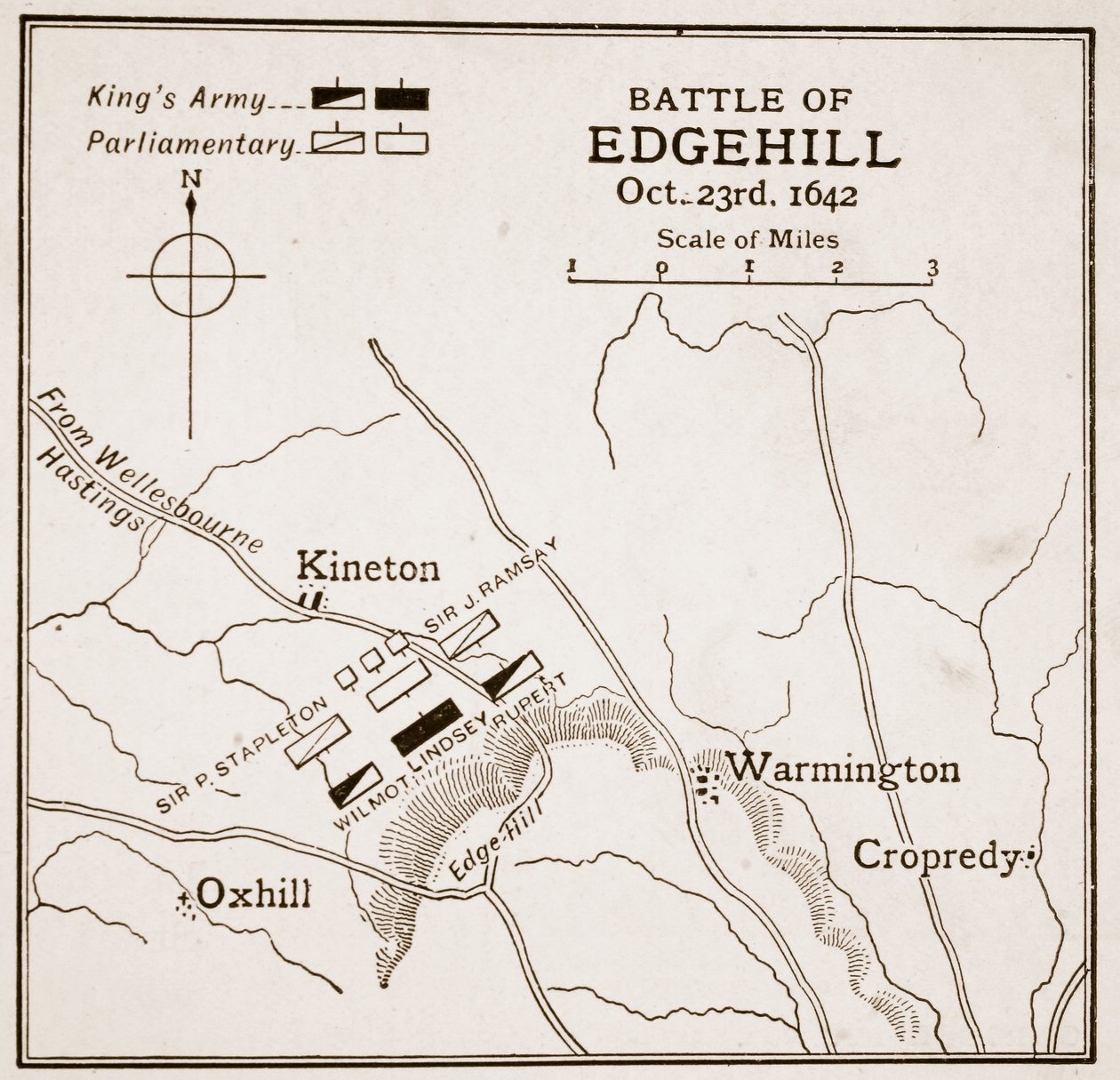 Edgehill Savaşı, 23 Ekim 1642 by English School