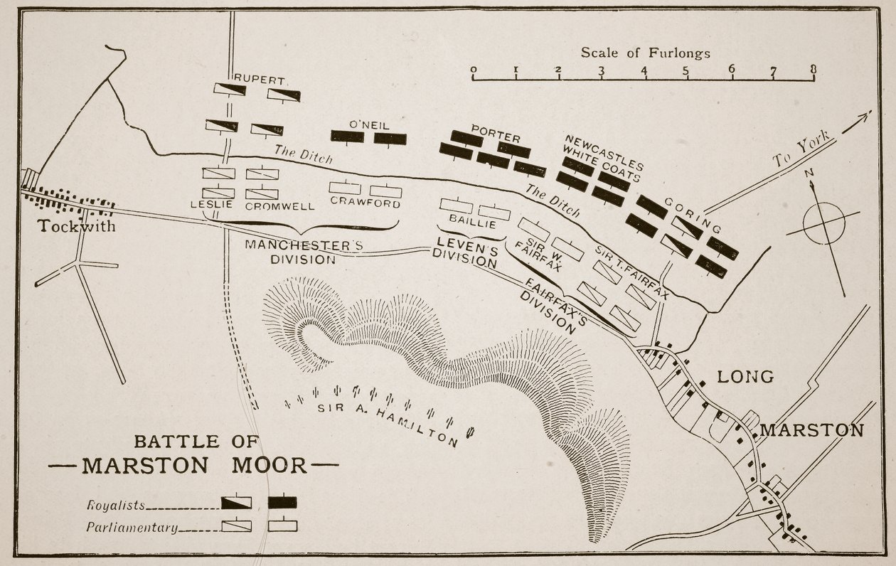 Marston Moor Savaşı by English School