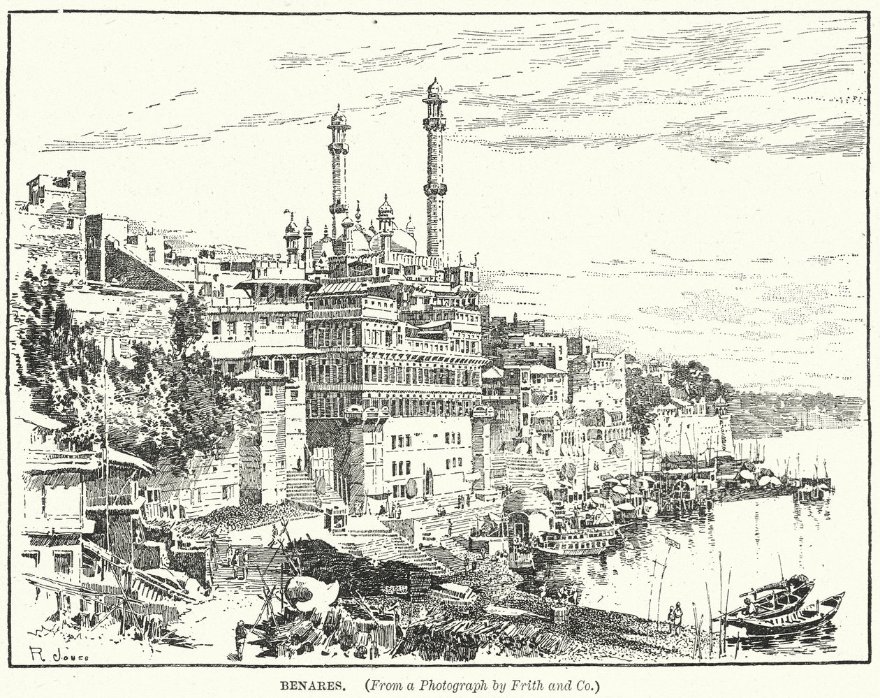 Benares (gravür) by English School