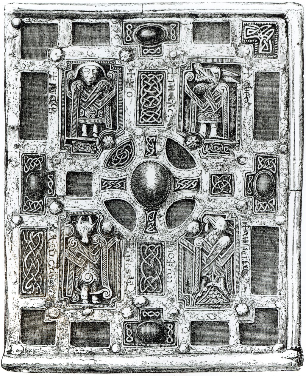 Molaise Kitap-Tapınak veya Cumdach, c.1001-1025 by English School