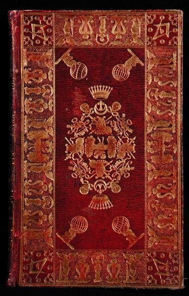 Mason William Lubbock (fl. 1792-1822) tarafından ciltlenmiş kitap (kırmızı Fas derisi ve altın) by English School