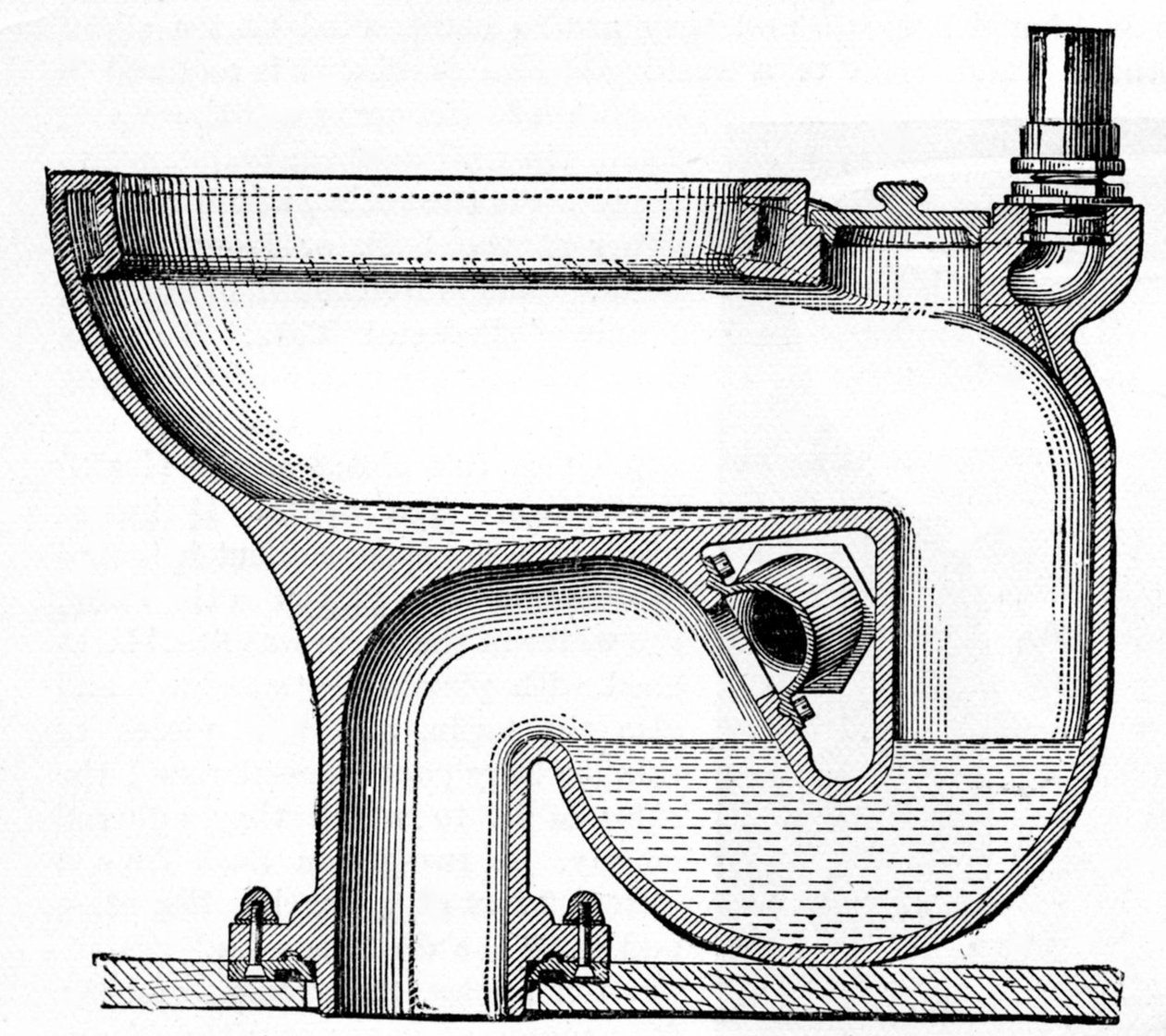 Bostels No.7 Excelsior Wash-Out tuvalet, 1870 by English School