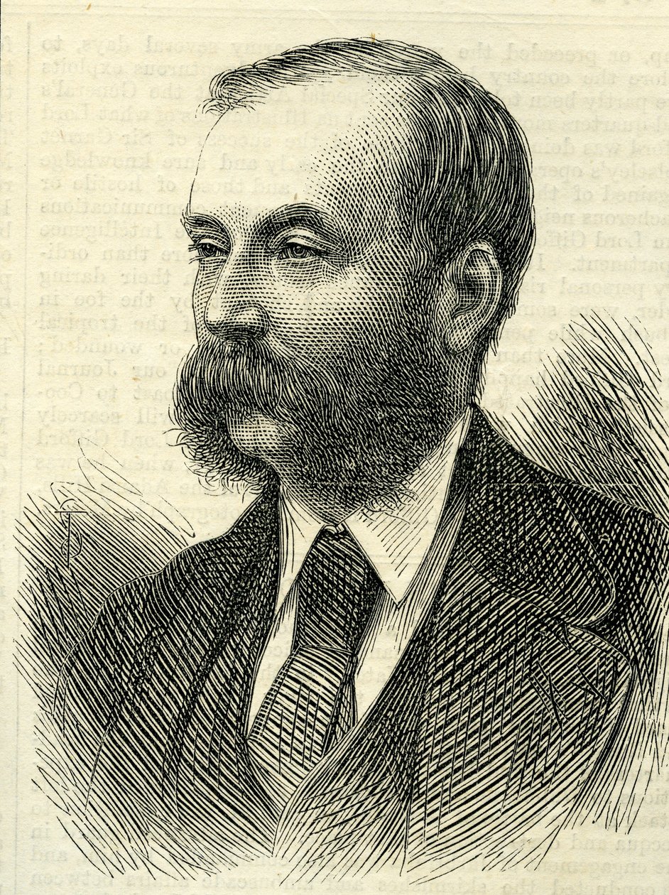 Tuğgeneral, Sir Archibald Alison, 2. baronet (1826-1907) The Illustrated London News 18 Nisan 1874 by English School