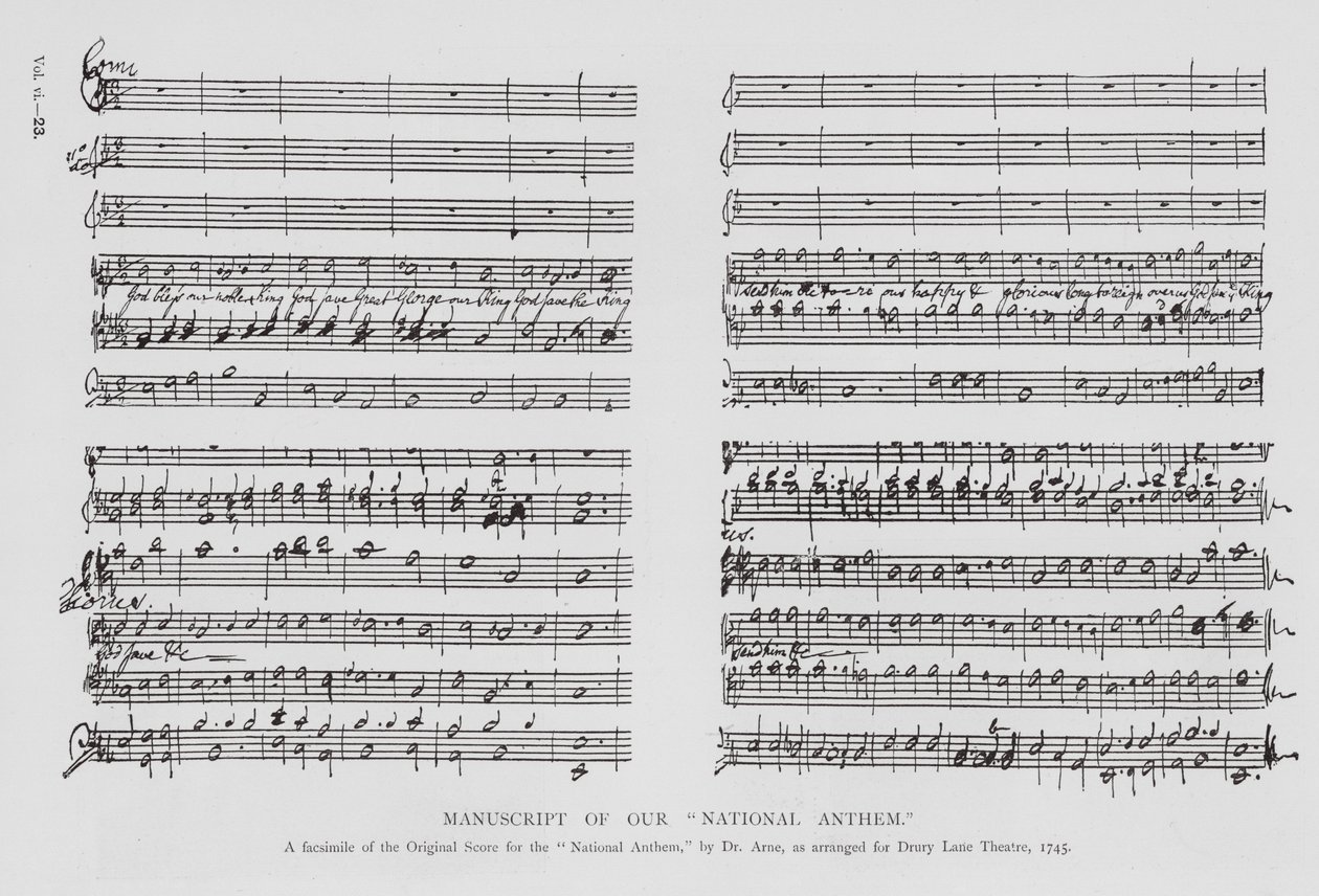 İngiliz Ulusal Marşı, Drury Lane Tiyatrosu