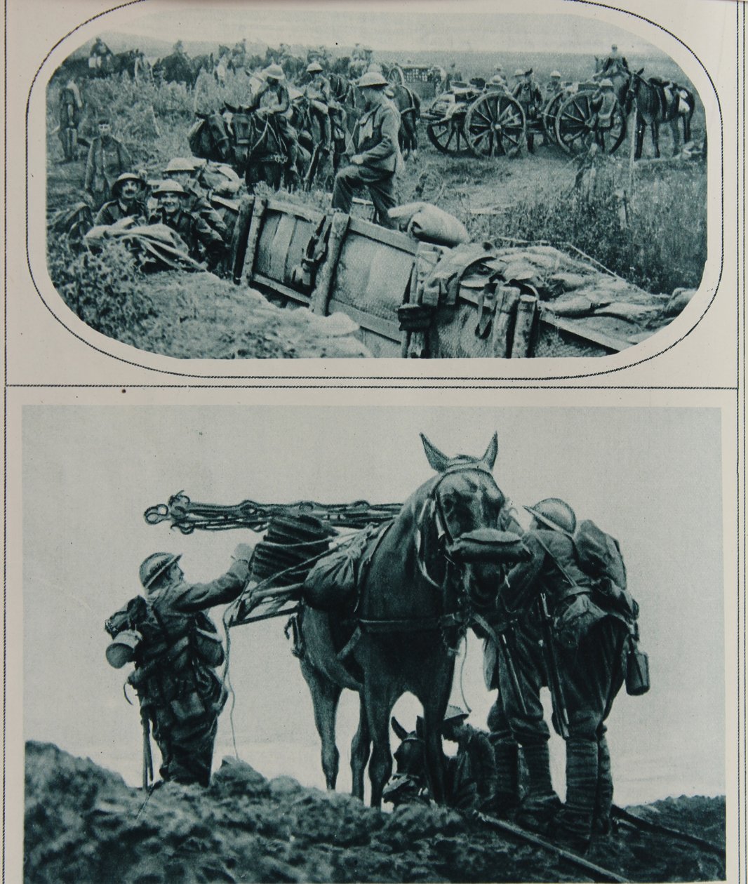 Yük atlı İngiliz topçular, Flandre, Ağustos 1917 by English School