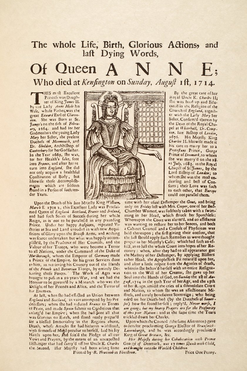 Broadside, Kraliçe Anne