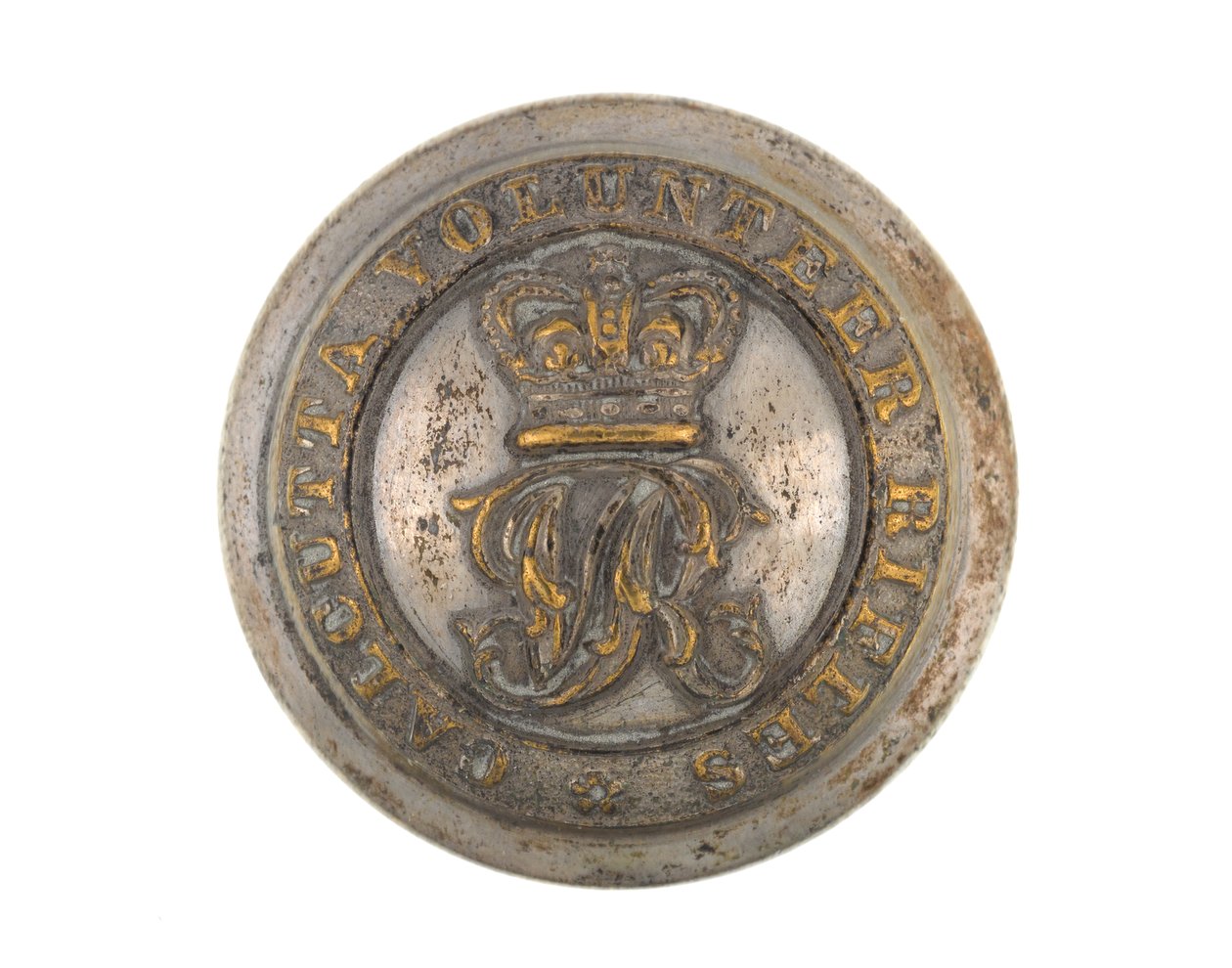Düğme, Kalküta Gönüllü Tüfekleri, 1901 öncesi by English School