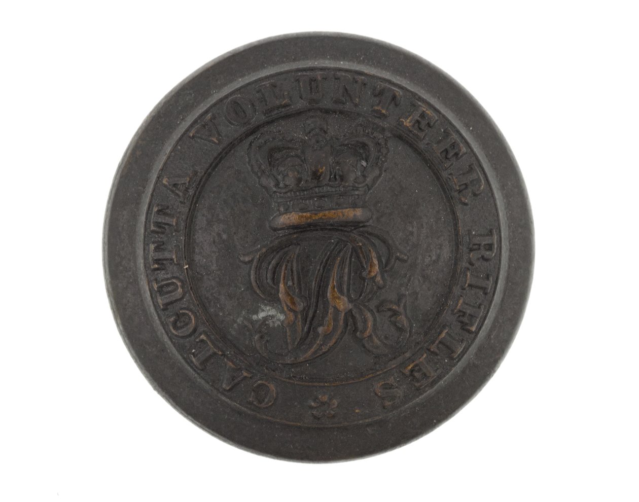 Düğme, Kalküta Gönüllü Tüfekleri, 1901 öncesi by English School