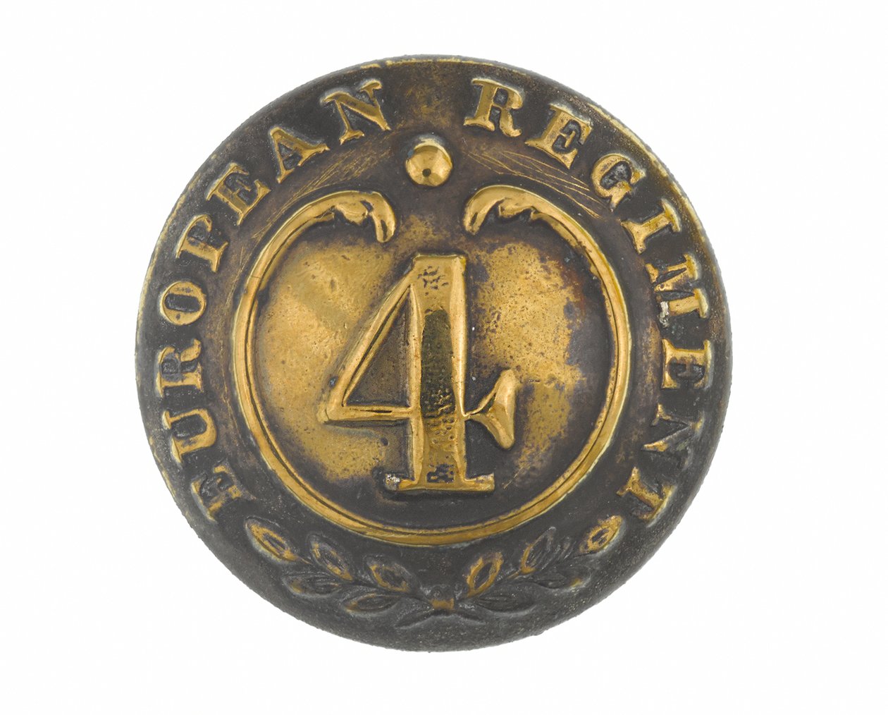 Button, diğer rütbeler, 4. Bengal Avrupa Alayı, 1855-1861. by English School