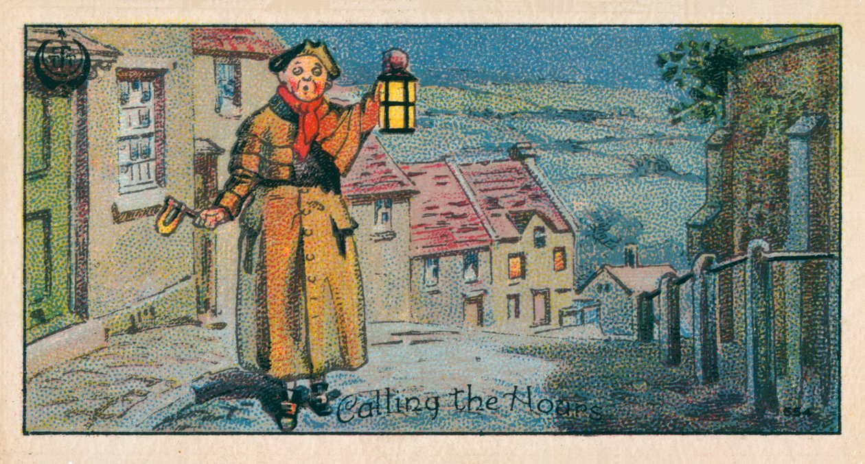 Saatleri Çağırmak, Bekçi (kromolito) by English School