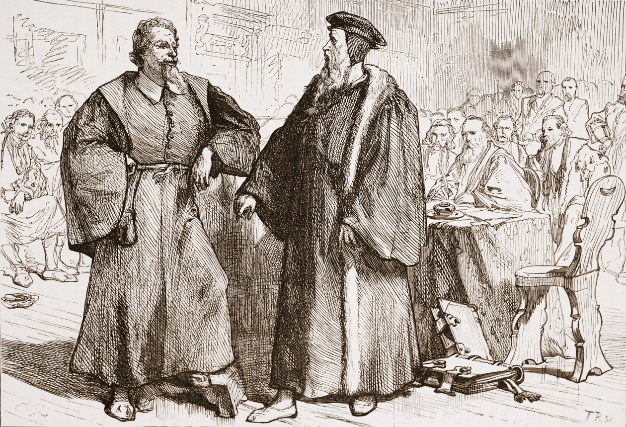 Calvin ve Servetus, Cenevre Konsili önünde, James Aitken Wylie