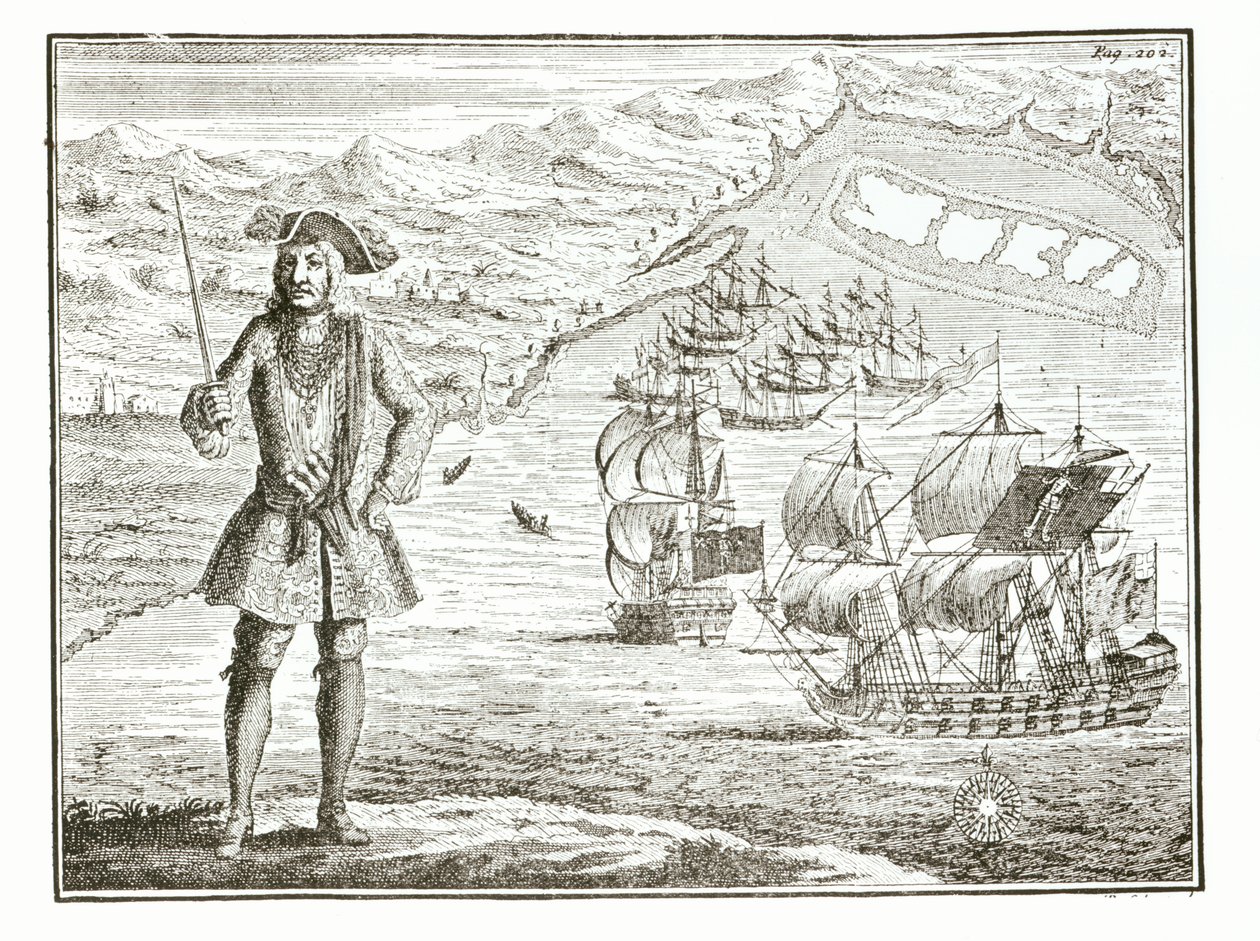 Kaptan Bartholomew Roberts (1682-1722), Royal Fortune ve Ranger adlı iki gemiyle Guiney kıyısında Whydah Yolu