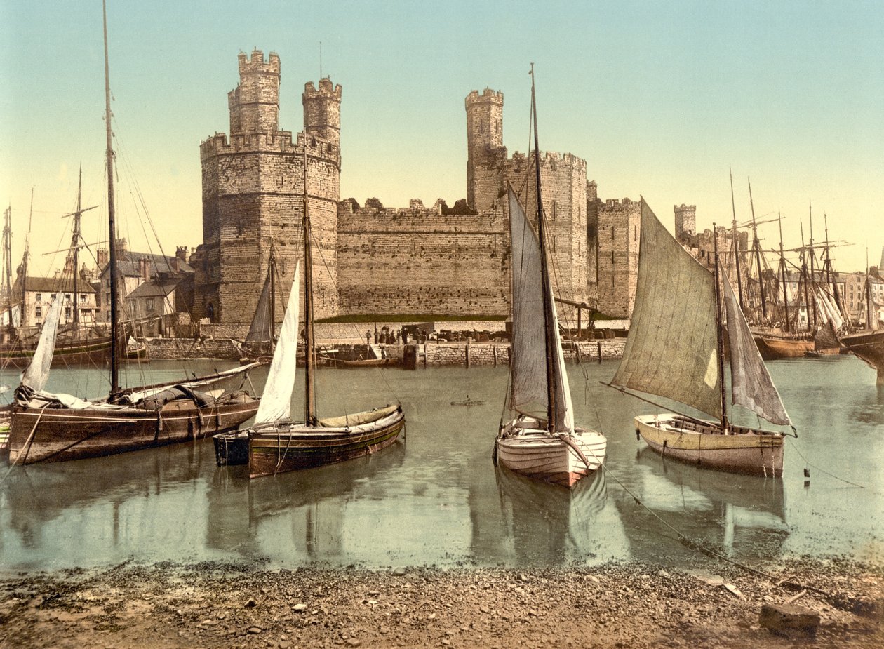 Carnarvon Kalesi (el renginde fotoğraf) by English School