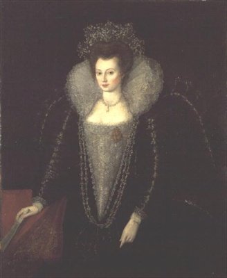 Catherine Killigrew, daha sonra Lady Jermyn (1597-1640), c.1595-1600 by English School