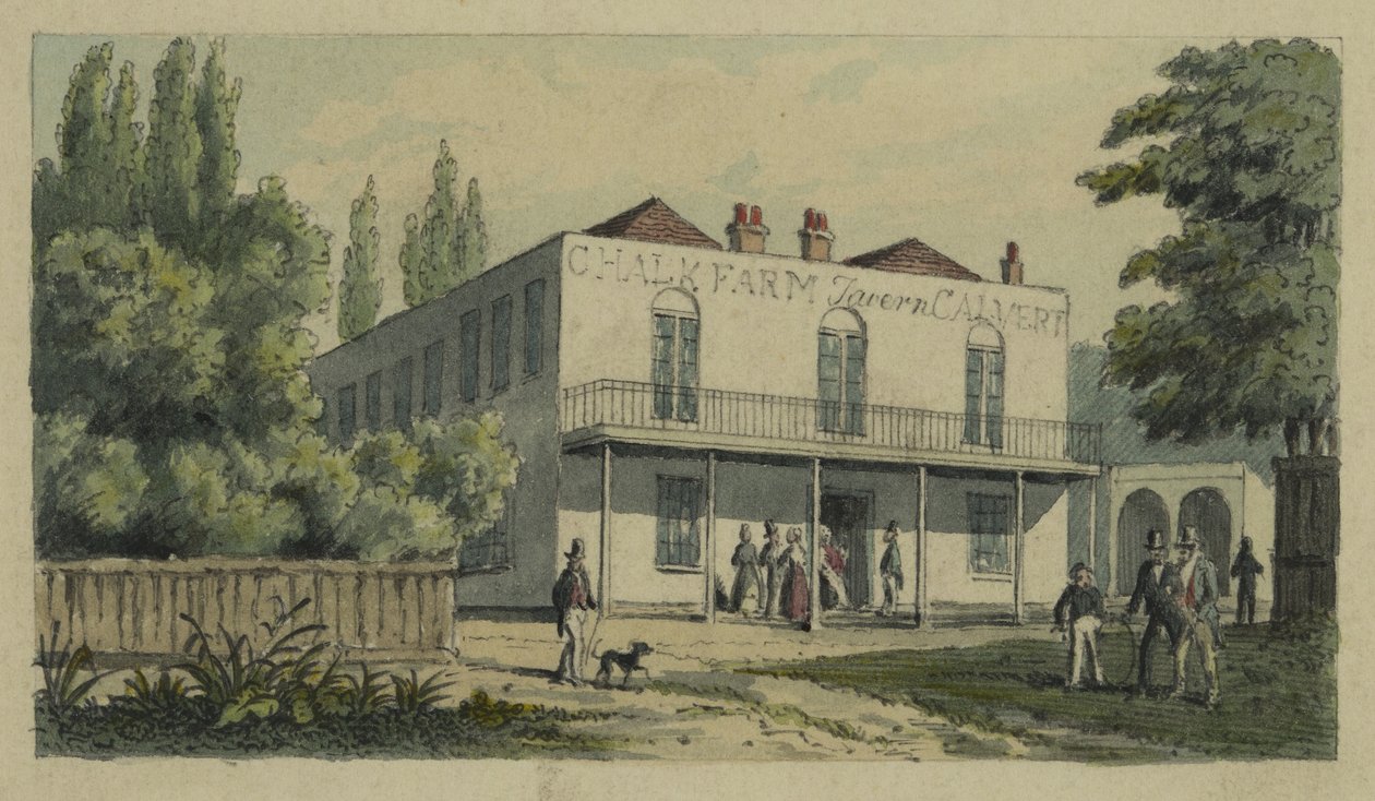 Tebeşir Çiftliği, St Pancras, c.1850 by English School