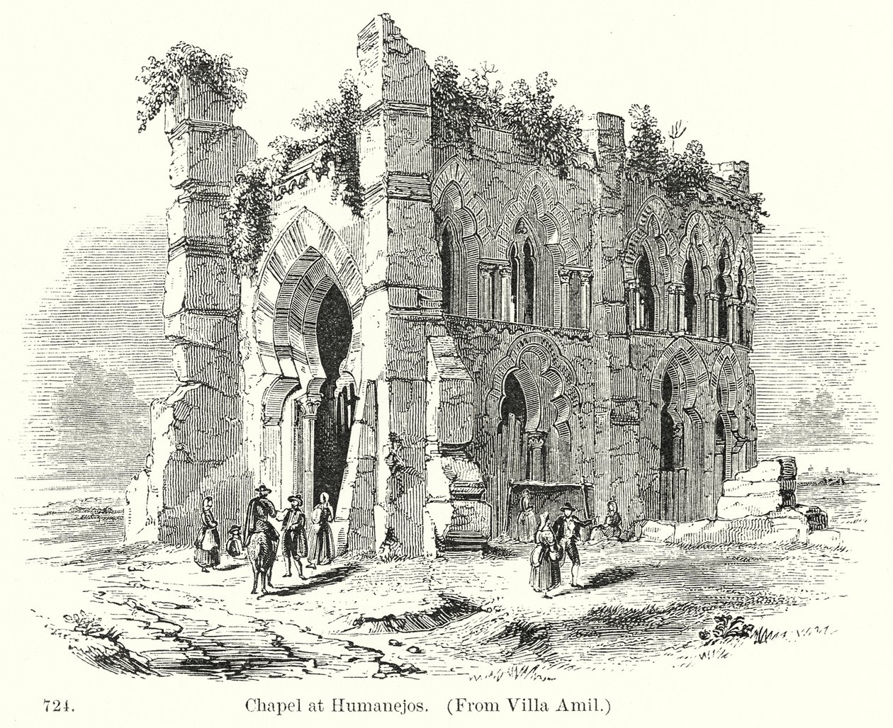 Humanejos Şapeli (gravür) by English School