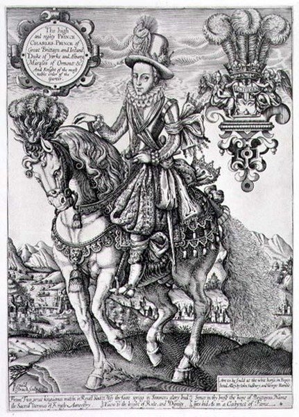 Charles I, Renold Elstrack (1571-c.1630) tarafından oyulmuş 