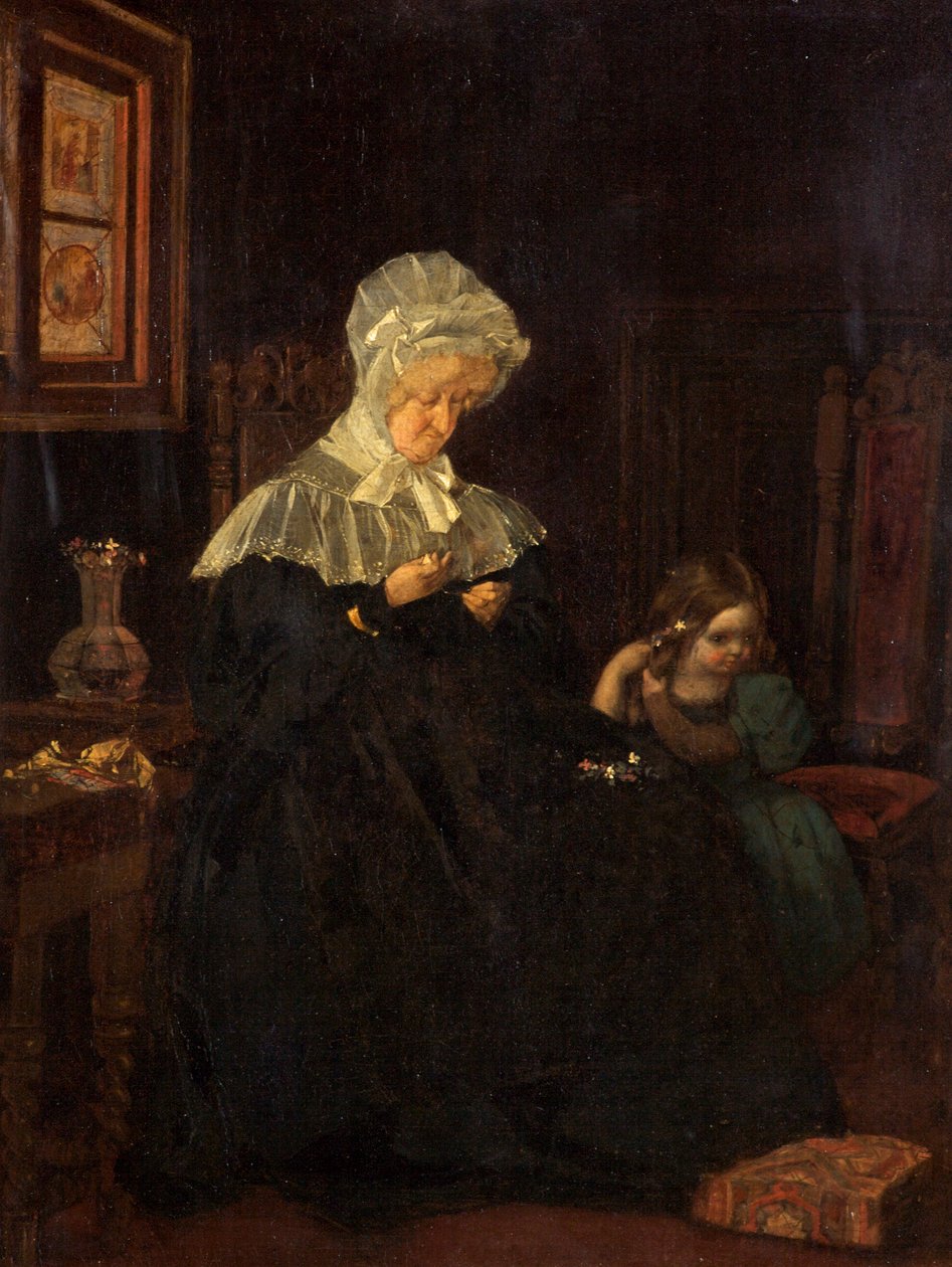 Charlotte Sargent, torunu Mary ile by English School