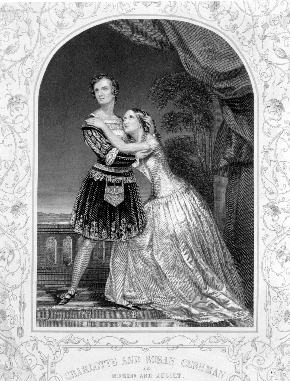 Charlotte ve Susan Cushman, Romeo ve Juliet rolünde, Romeo ve Juliet
