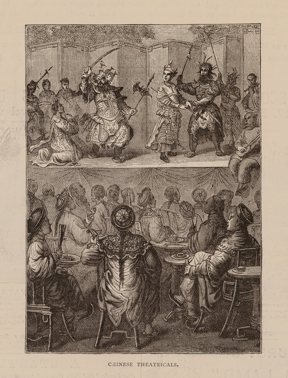 Çin Tiyatroları (gravür) by English School